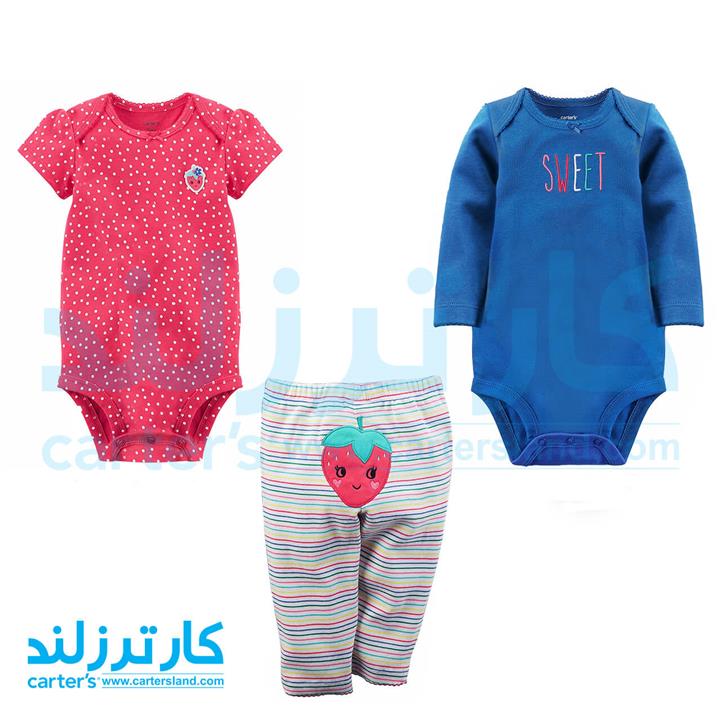 سه تکه دخترانه کارترز مدل 777
